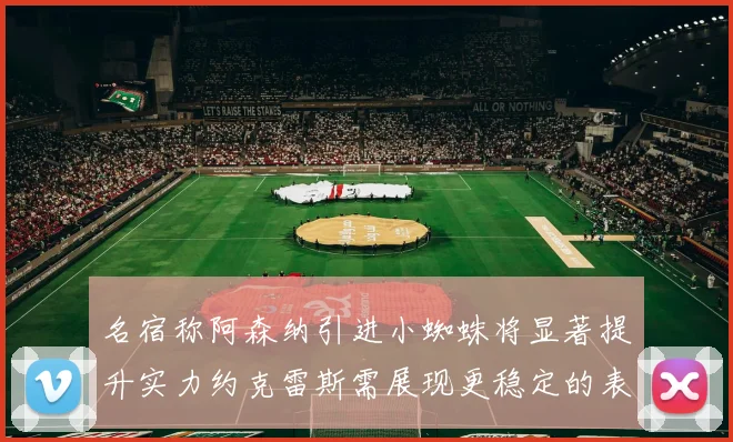 名宿称阿森纳引进小蜘蛛将显著提升实力约克雷斯需展现更稳定的表现